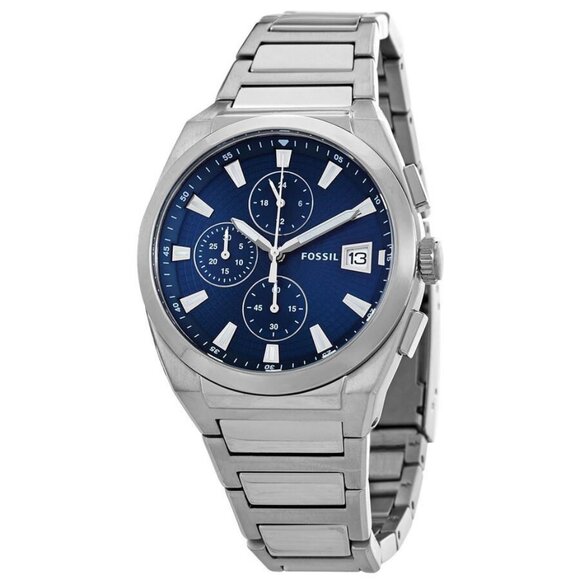 FX02990B NWT Fossil Fashion Men's Quartz Steel Authentic Watch - Picture 1 of 3